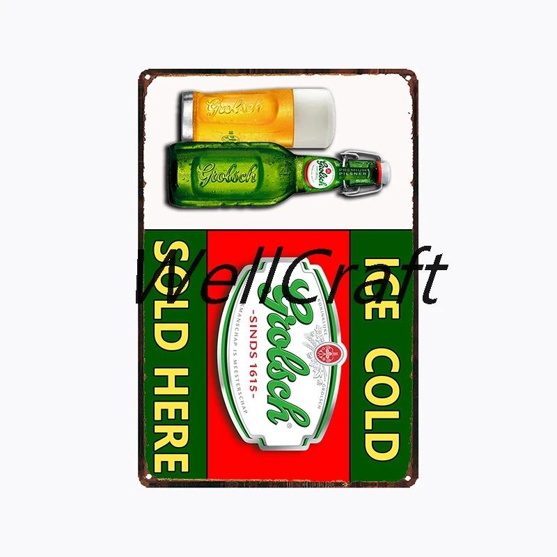 [ WellCraft ] Grolsch Metal Tin sign Vintage Wall Plaque Decor WX-51-1 room decor  vintage decor  home decor  wall decor