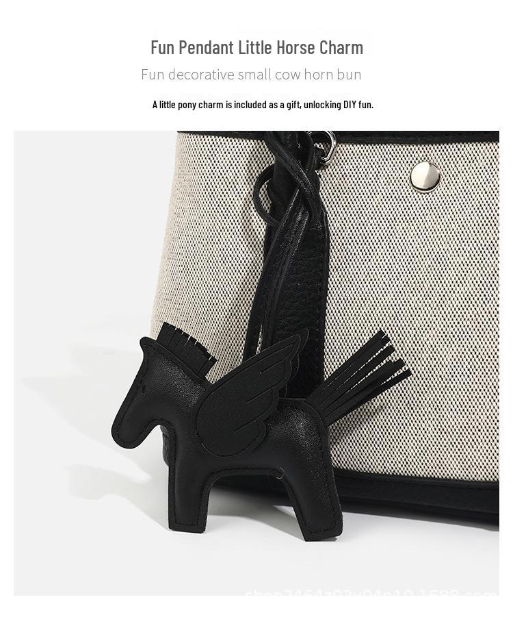 Niche Luxury Canvas Mini Garden Handbag: Stylish, Versatile Crossbody for Women