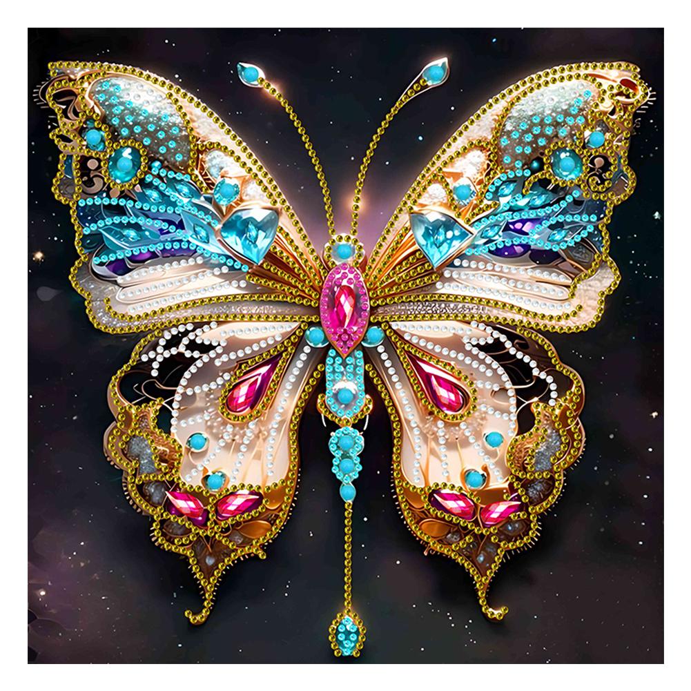 5D DIY Partial Special Shaped Drill Diamond Painting Dream Butterfly Dragonfly