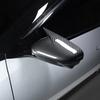 For Kia EV4 2025 2026 2pcs Bright Black Bull Horn Car Rear View Mirror Cover Trim  Exterior Accessories