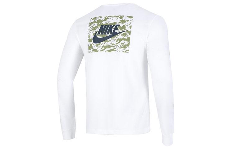 Nike T Shirts Men's White Crew Neck Moderate Straight Fit DR7822-100
