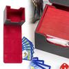 PU Leather Deck Case with Magnetic Closure, Horizontal Insertion, Holds 100+ Cards, Large Capacity, Sleeve Compatible, Compatible with Pok?mon, Duel M