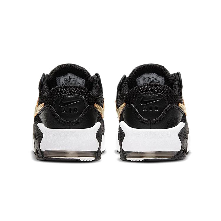 Nike Air Max Excee Abrasion Resistant Mid top Toddler Shoes Black Gold Infant And Toddler CD6893-006