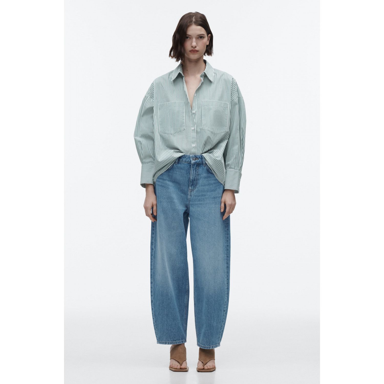

OVERSIZED STRIPED POPLIN SHIRT
