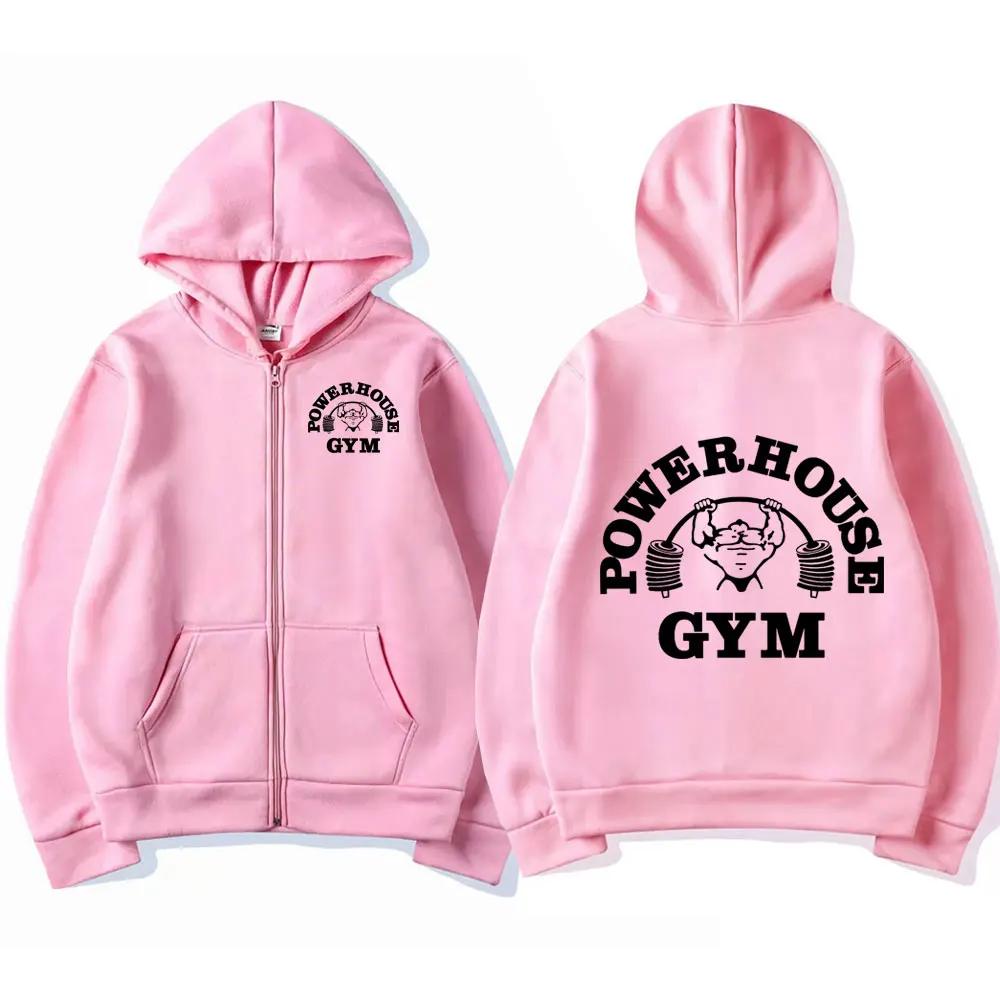 

Powerhouse Gym Logo Zip Up Hoodie Harajuku Men s Geek Fitness Cardigan Long Sleeve Punk Sports Sweatshirt Streetwear 3XL