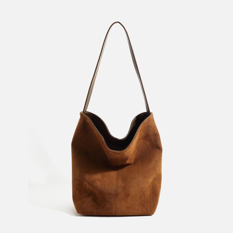 

2025 New High-quality Texture Matte Leather Women s Bag Bucket Tote Large-capacity Commuting All-match