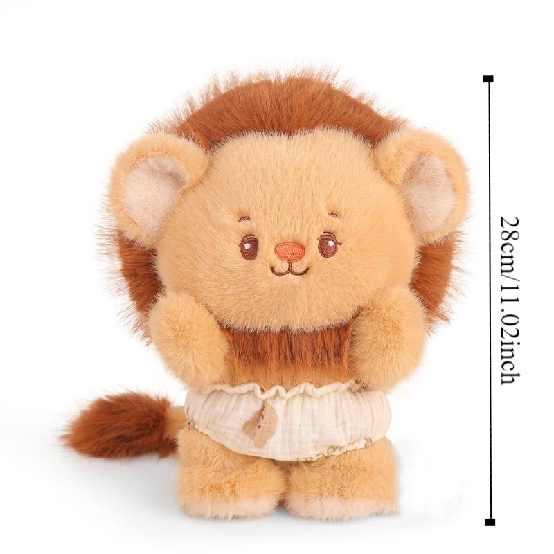 Fluffy Soft Elephant Lion Plush Toy Interactive Soothing Hug Pillow  Birthday Parties