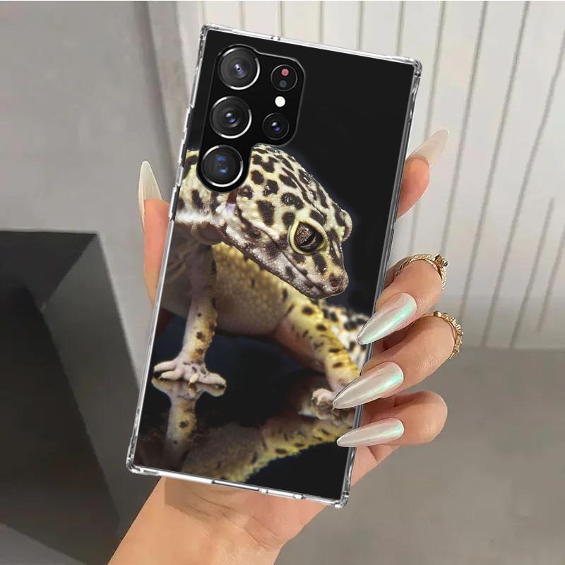 Lizards Geckos Phone Case for Samsung Galaxy S26 S24 S23 Ultra S25 Edge S22 S21 Plus S20 FE + Soft Print Shell Funda Galaxy S25