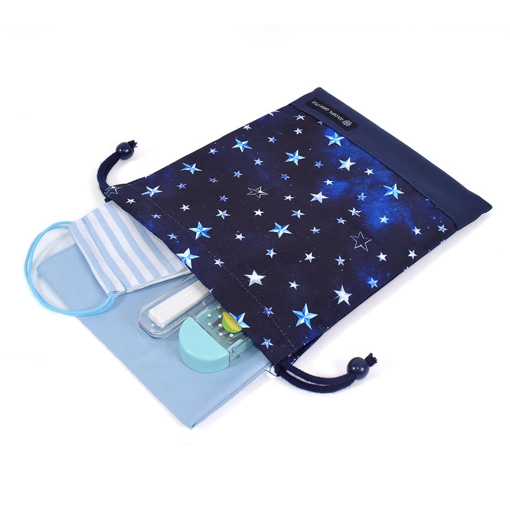 COLORFUL CANDY STYLE Drawstring Lunch with Name Sterling Set of Cool Drawstring Bags for Elementary School Lunch Bags, Medium, No-Gusset, Tags,