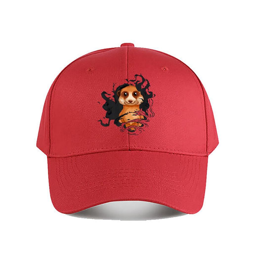 Surrealer Erdmännchen Kunst Grafik Baseballkappe Mode Outdoor Sport Sonnenhut Unisex Snapback Kappe Damen