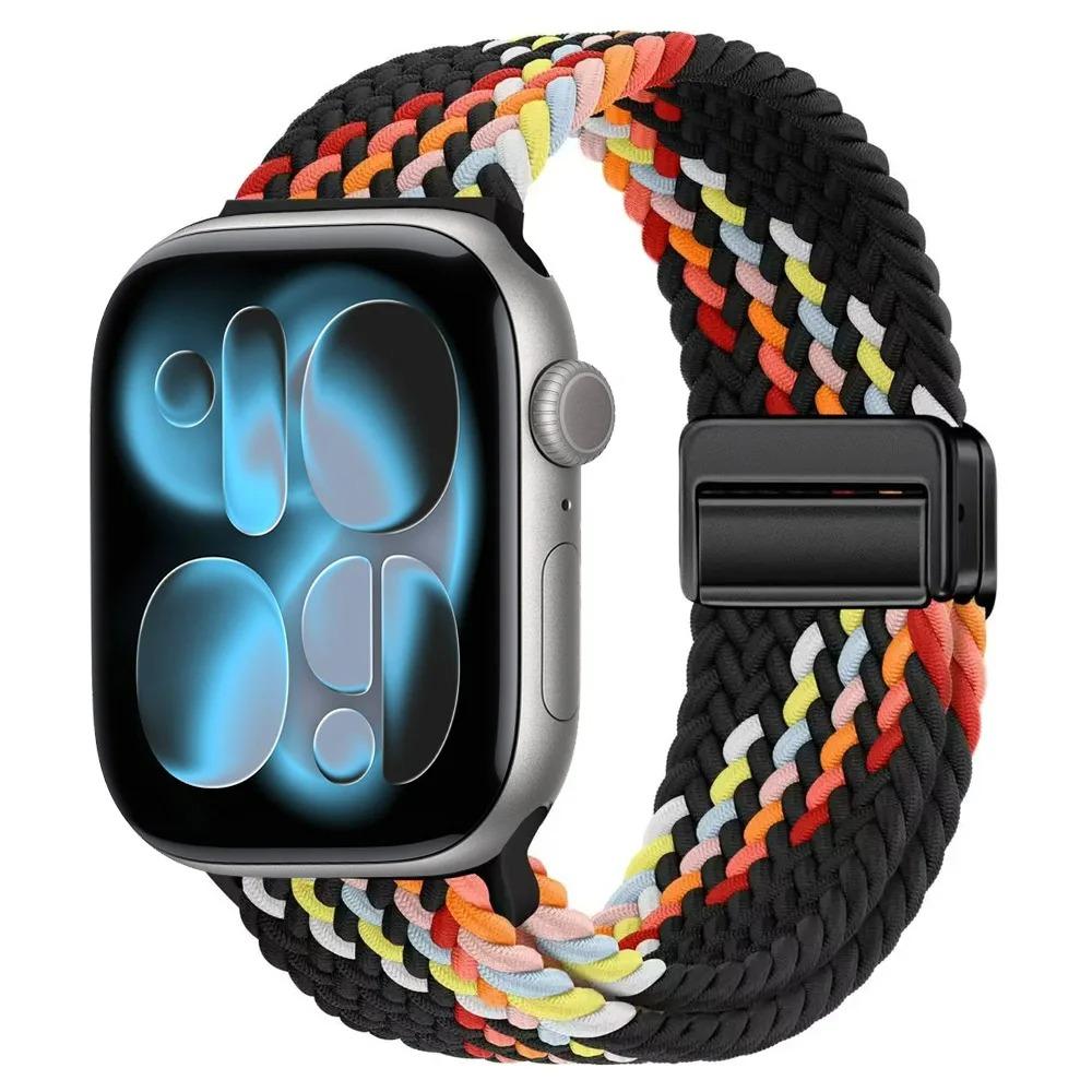 Nylon Strap for Apple Watch 11 10 46mm 42mm/Ultra 3 2 1 49mm Magnetic buckle Wristband iWatch 9 8 7 6 5 4 SE 45mm 44mm 41mm 40mm