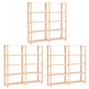 Day and Night - Day and Night Shelving 5 Levels 3 Units Solid Pine Wood 500 Kg