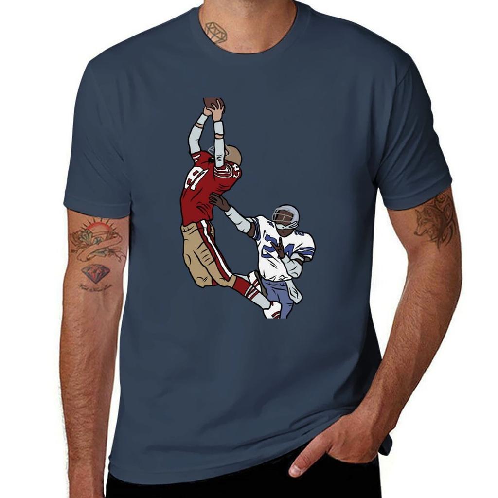 Dwight Clark The Catch Tshirt Large Size Short Sleeve Tshirt
