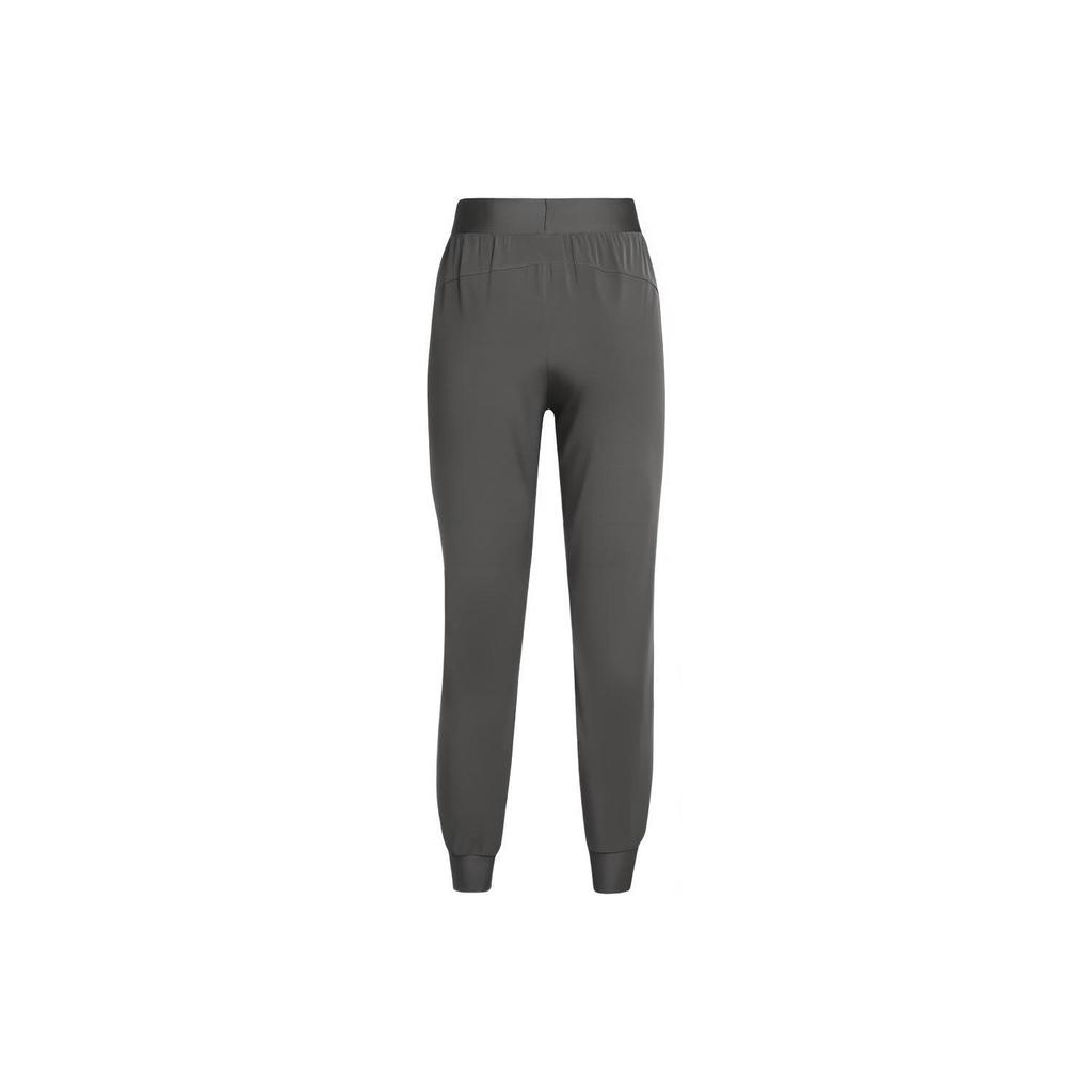 Under Armour Armoursport Solid Color Casual Woven High Waist Knitted Sports Pants Women Pants Rhino-Gray 1383315-025