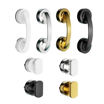 Portable Sliding Glass Door Handle No Drill Installation Strong Suction Cup Comfortable Grips for Home Office Decoration