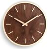 Simple Chinese style wall clock Wooden modern home living room decoration Chinese style round quartz clock Nordic style clock