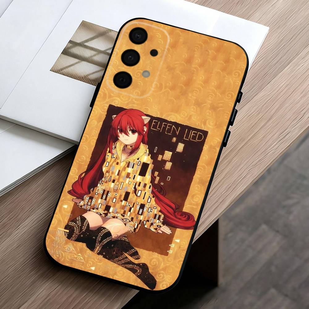 

E-Elfen Lied L-Lilium Lucy phone Case For Samsung Galaxy A73,A72,A71,A70,A53,A52,A51,Others Soft Black Shell Samsung a52