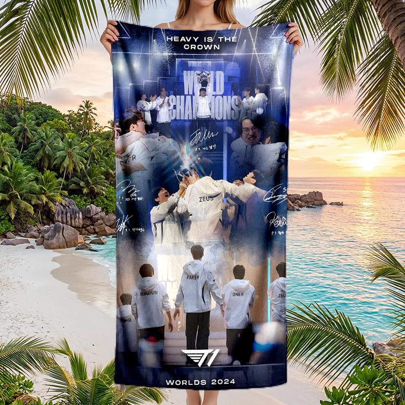 T1 Fashion Beach Towel: Ideal for Summer Adventures Soft, absorbent and quick drying suitable for swimming and bathing