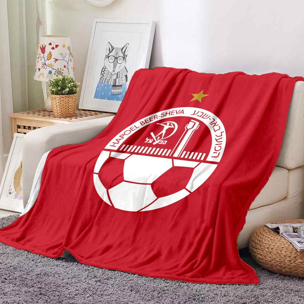 Hapoel Be'er Sheva FC Flannel Blanket, High quality Comfortable for All Seasons, Home Decor, Warmth and Comfort