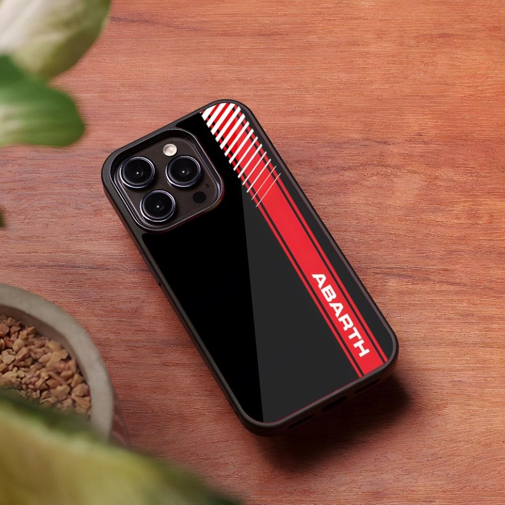 A-ABARTHs Italy Car Phone Case for Iphone 16 15 14 13 Pro Max 12 11 Mini 7 8 Plus Se Xr X Xs Fundas Shell PC+TPU Cover