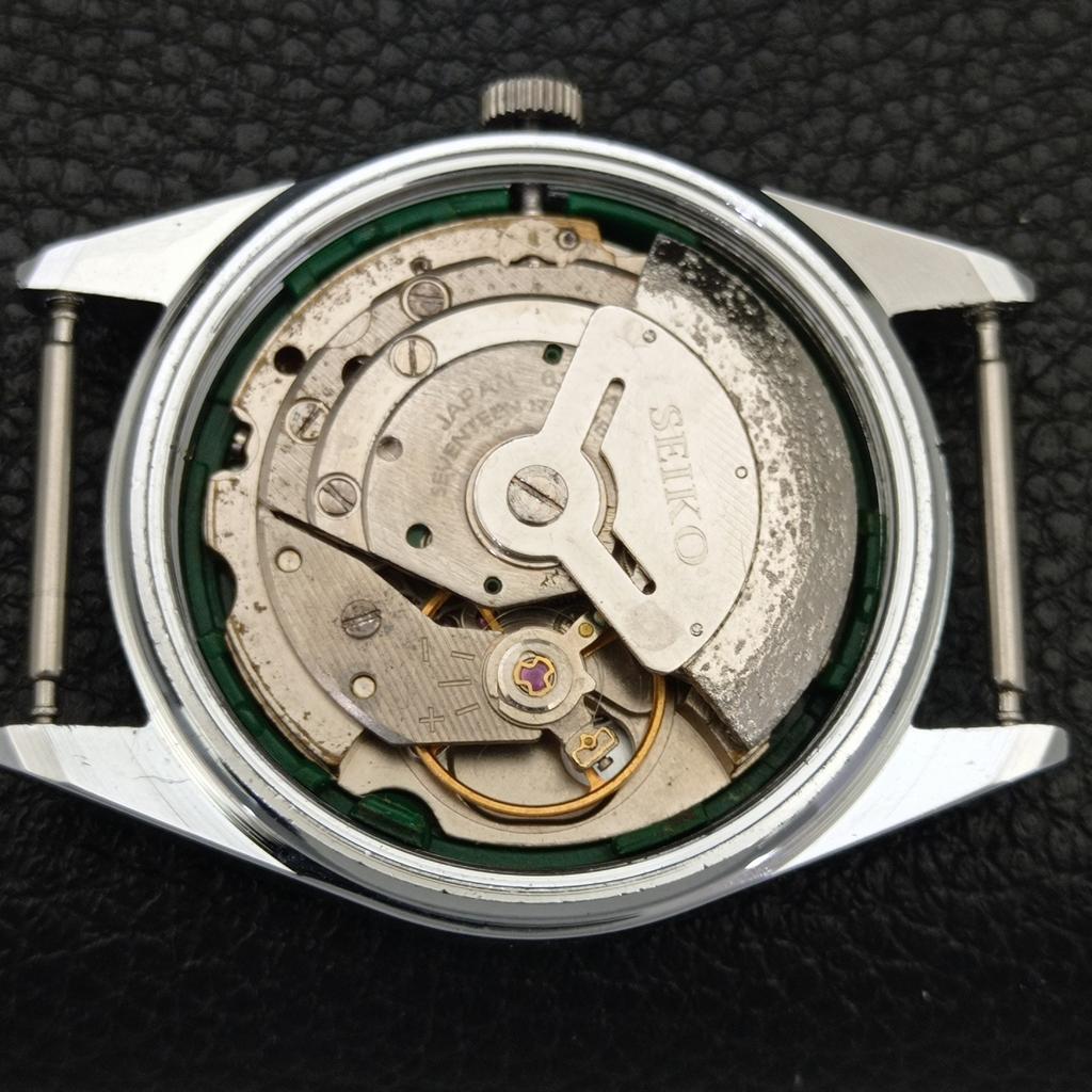 REFURBISHED VINTAGE SEIKO AUTOMATIC 6309A JAPAN MENS SILVER DIAL WATCH A701696-5 R206c-a701696