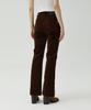 MAGOODGAN Chera 4812 Spandex Corduroy Brown Bell-Bottom Pants