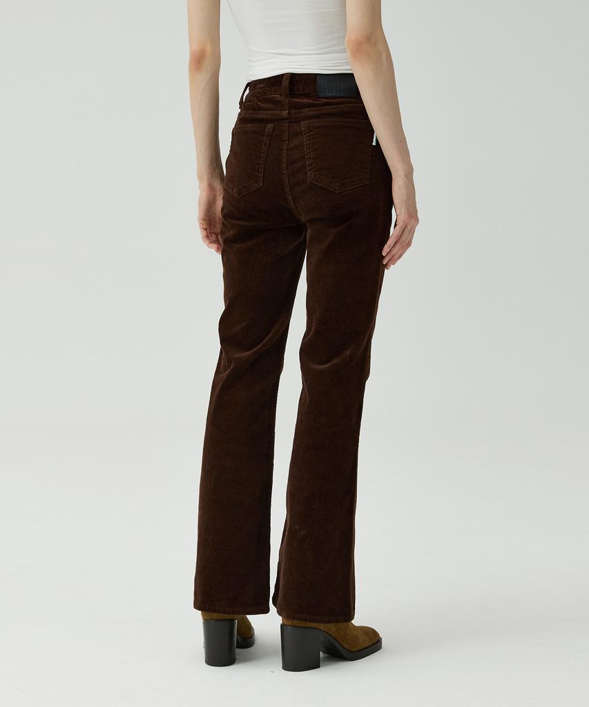 MAGOODGAN Chera 4812 Spandex Corduroy Brown Bell-Bottom Pants