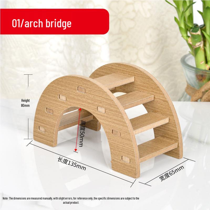 

Деревянный домик для хомяка: Кровать-гнездо против укусов без заусенцев, идеально подходит для золотистых хомячков, ландшафтный аксессуар для клетки.