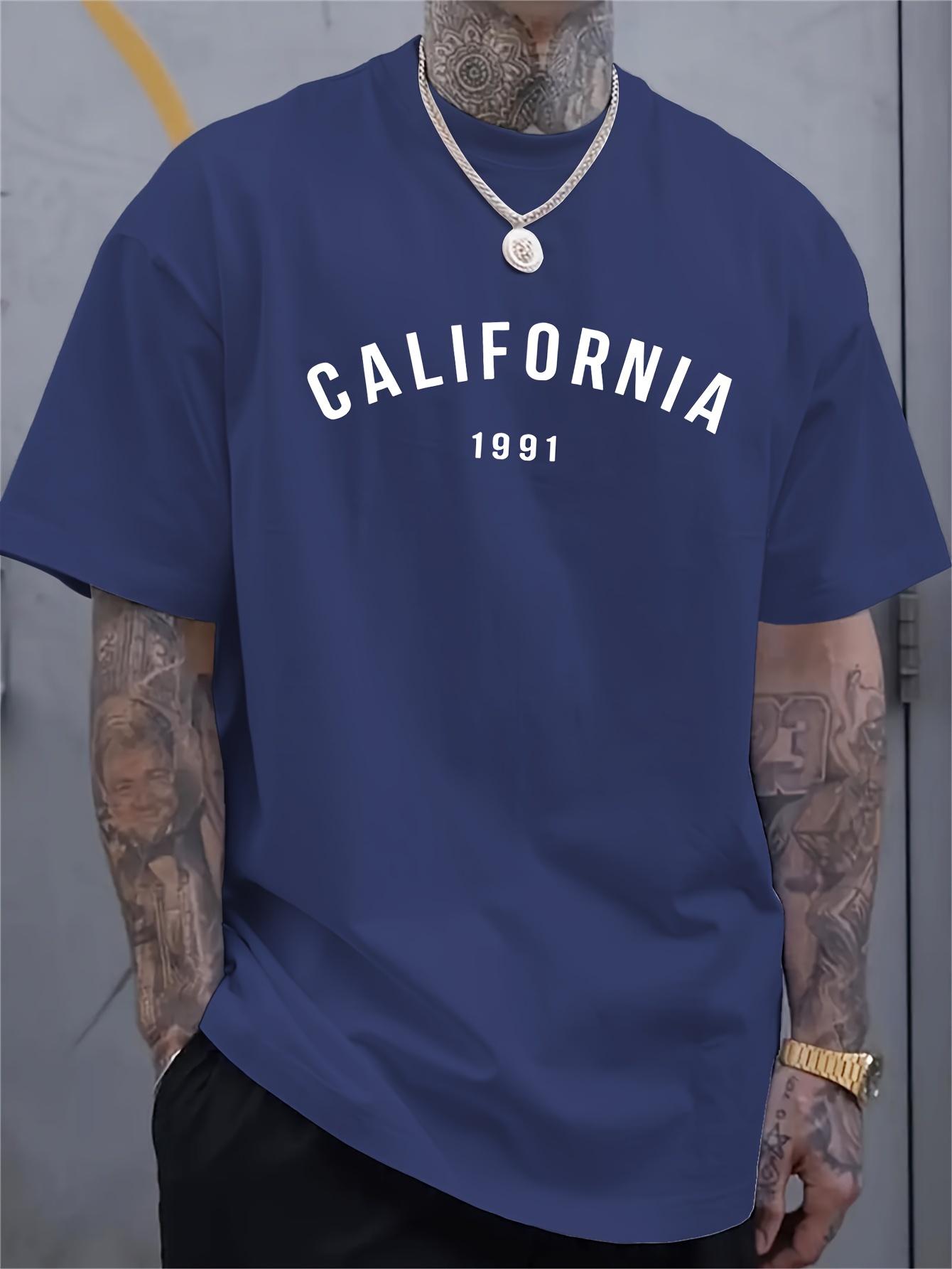 

Мужская футболка с принтом Trendy Pattern 1991 года, удобная, мягкая на плечах XXXXXL темно-синий