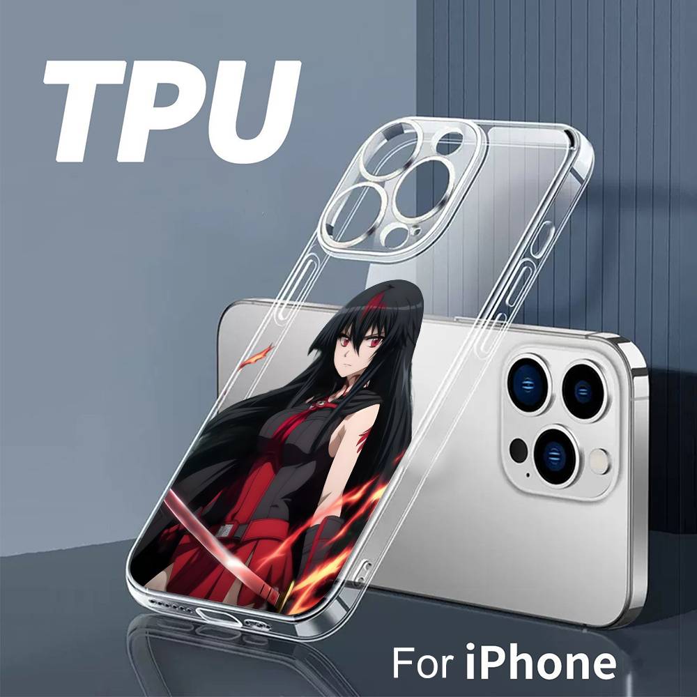 

A-Akame из AGK Чехол для телефона для iPhone 17 16 15 14 13 12 11 Mini Pro Max Plus Прозрачная крышка iPhone15promax
