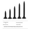 Extra-Long Black Carbon Steel Phillips Countersunk Self-Tapping Screws for Drywall, Gypsum Board, and Wood (M2, M3, M4, M5)
