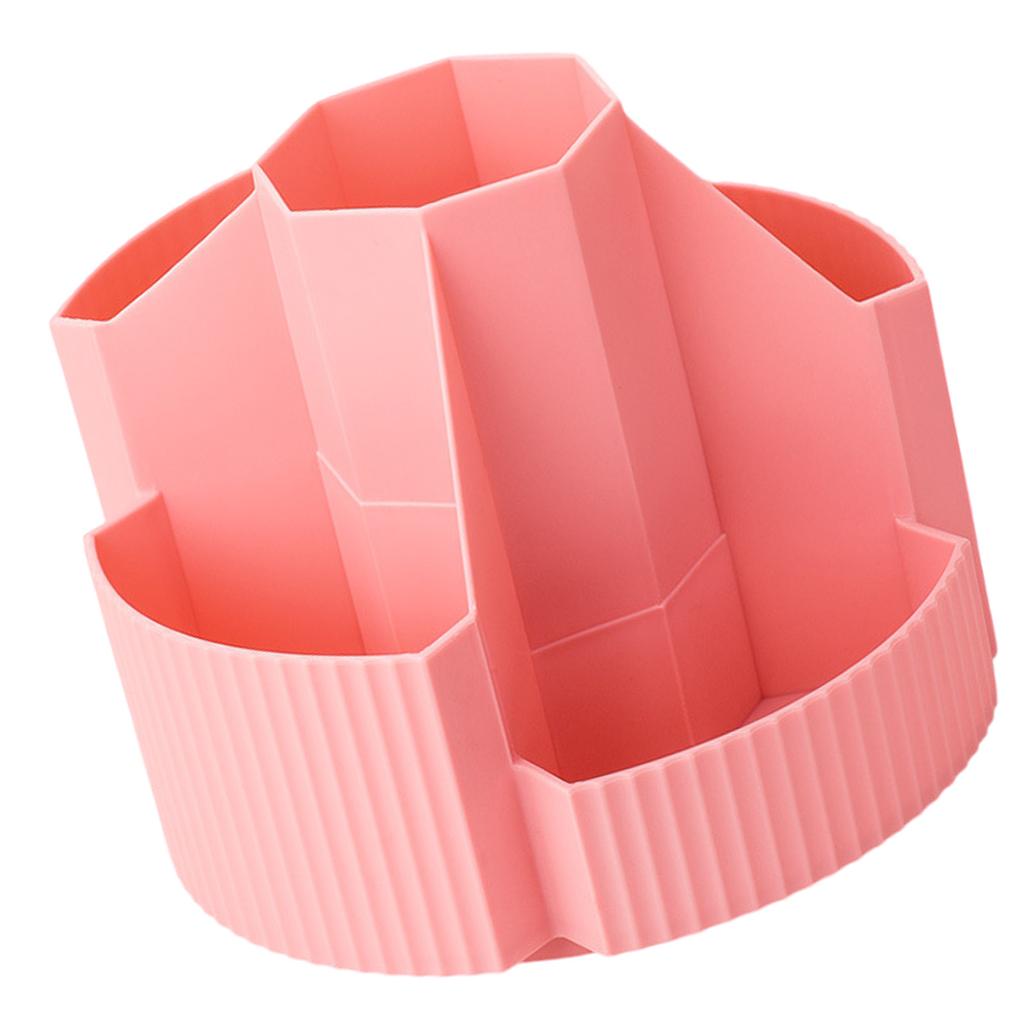 Rotating Pen Holder Desk Organizers 5 Compartments Pen Organizers Large Capacity Pen Holder Art Supply Organizers Holder