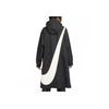 Nike Swoosh Woven Parka Oversized Jacket Black/White Men Streetwear FD2869-010