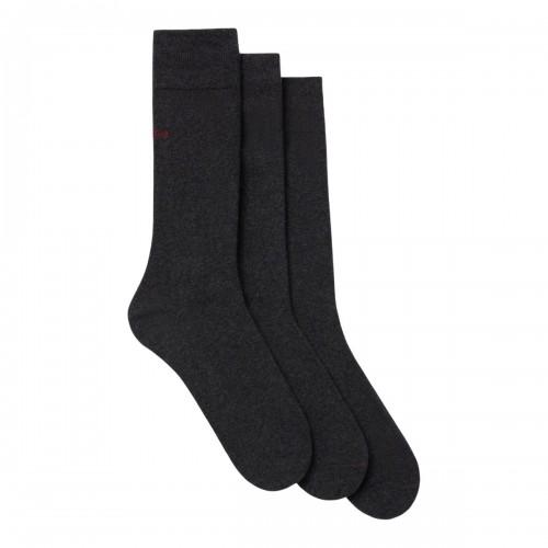 Hugo Unisex Adult Plain Logo Socks (Pack of 3)
