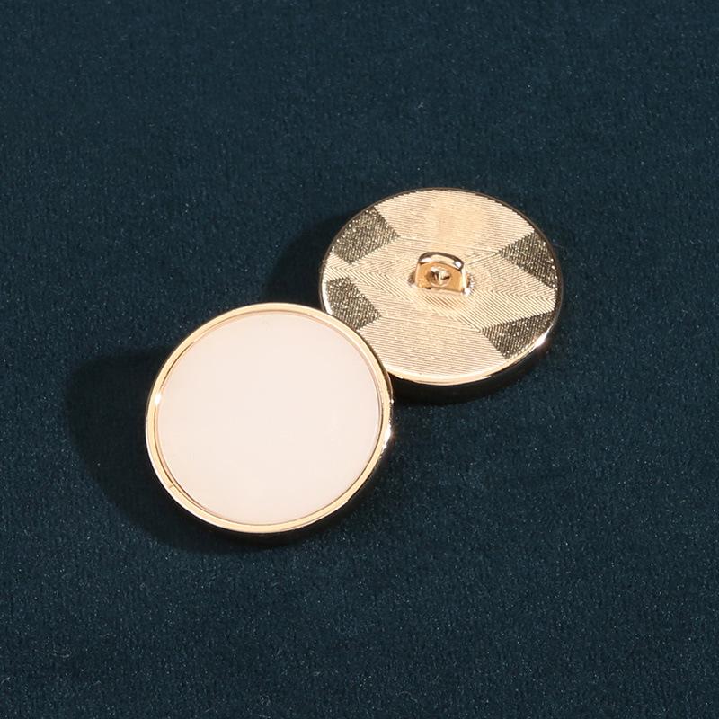 Round Black Buttons Men'S And Women'S Suit Coat Jacket Top Flat Buttons High-Grade Metal Resin Button Accessories