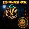 Realistic LED Pumpkin Mask Creativity Light Up Mask Full Face Mask  Costume Party Supplies