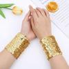 Lightweight Sequins Wrist Cuffs Adjustable Wristband Vintage Halloween Arm Cuff  Bar Stage Show