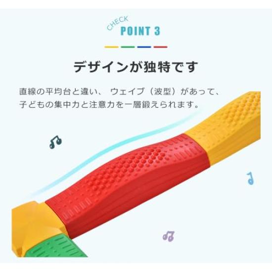 OSJ Balance Stone Balance Beam Set Sports Game for Children Core Training Freely Recombinable Educational Toy Toddler Safety Outdoor Indoor Balance