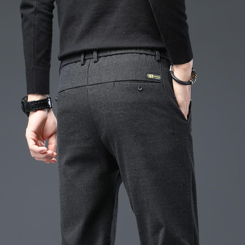 Spring/Autumn Collection Trousers New Arrival Men's Relaxed Straight-Leg Trousers Stretch Casual Long Trousers Outerwear Trendy Versatile Menswear