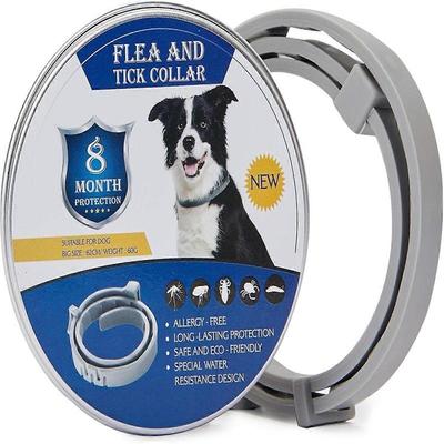 Anti Flea and Tick Collar for Dogs Adjustable and Waterproof Collar with Natural Formula Prevention Dog Pest Control Collar Against Ticks and Fleas La