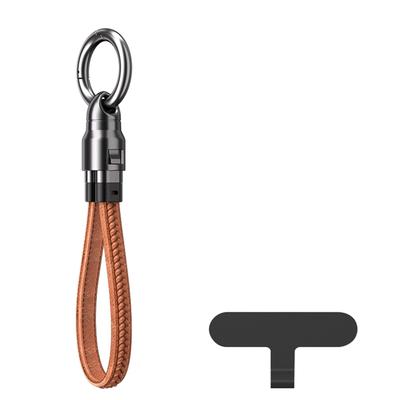 PD240W Keychain Fast Charging Cable 2 In 1, 240W Type C To Type C Braided Cable with Smart Chip, Portable Charging Cord