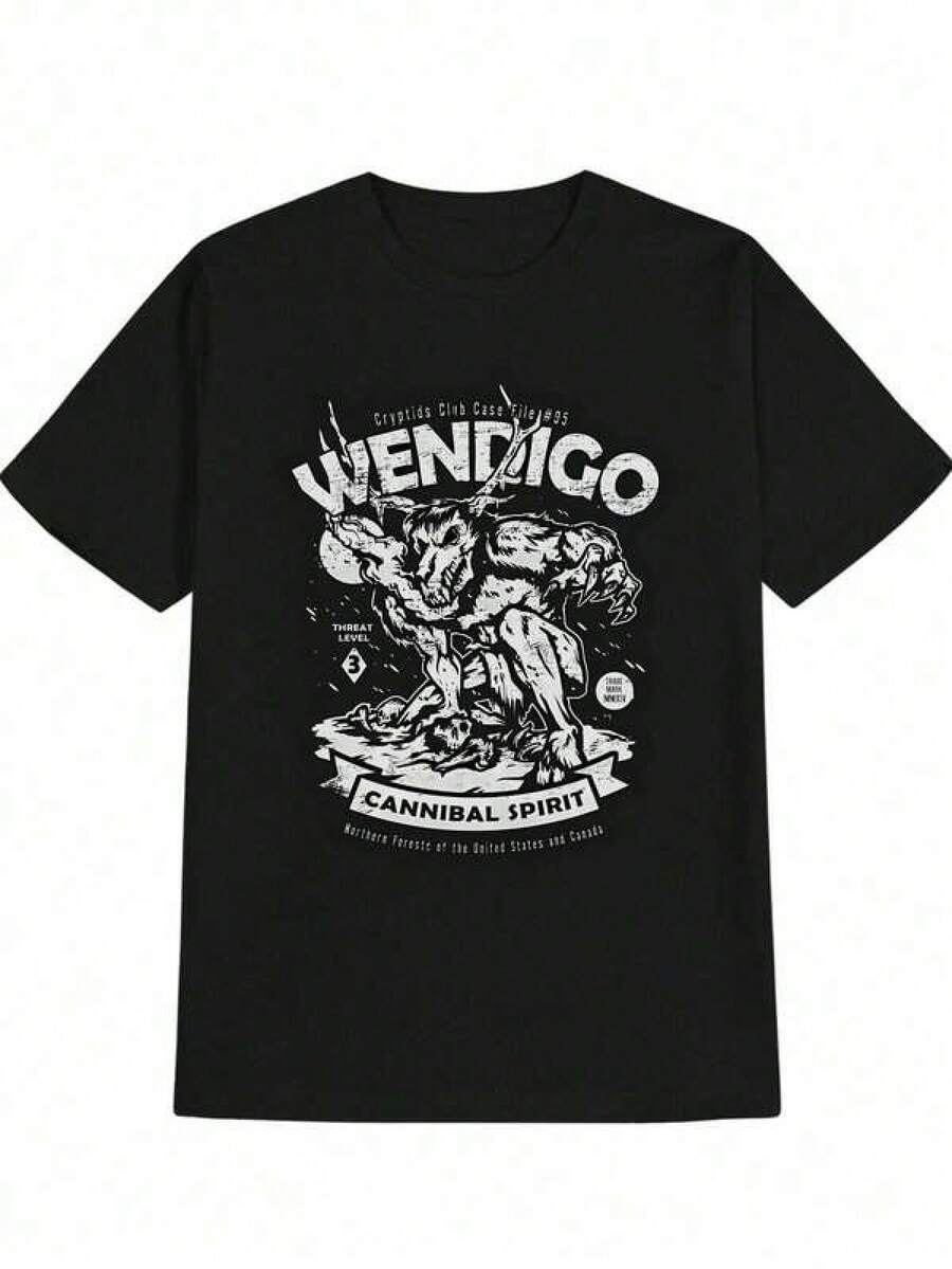 T Shirt Print GraphicCotton Tees Size Plus Cartoon Round Neck Short Sleeve Unisexs Humor Band T 3XL