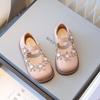 Frühling/Herbst 2026 Prinzessin Kleinkind Loafer für Mädchen - Leder Blumenschuhe