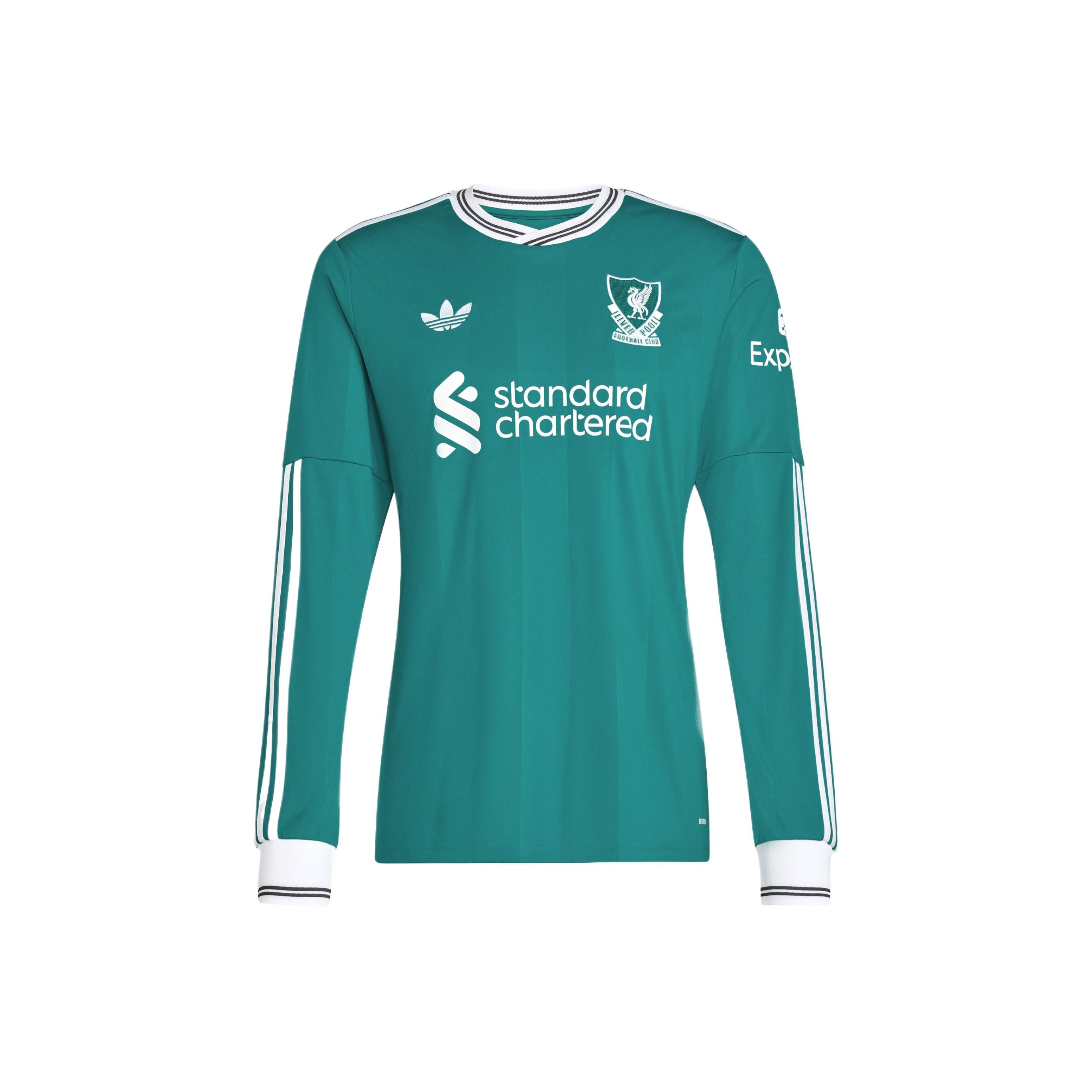 adidas Liverpool FC 2025/26 Long Sleeve Third Jersey Green JV6464 2XL
