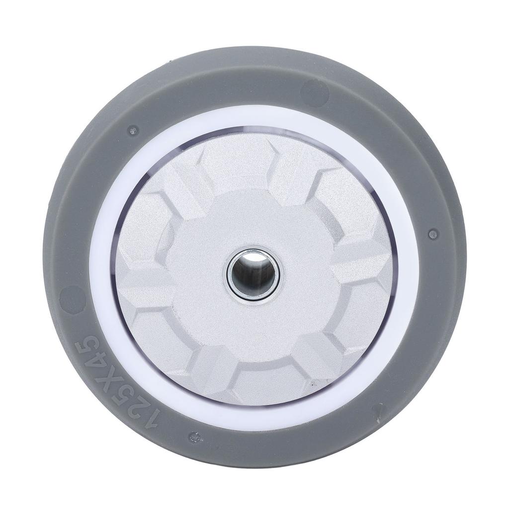 5 Zoll Gummi-Rad 200 kg Tragfähigkeit Stoßdämpfend Abriebfest Leise Voll-TPR-Rad für Wagen