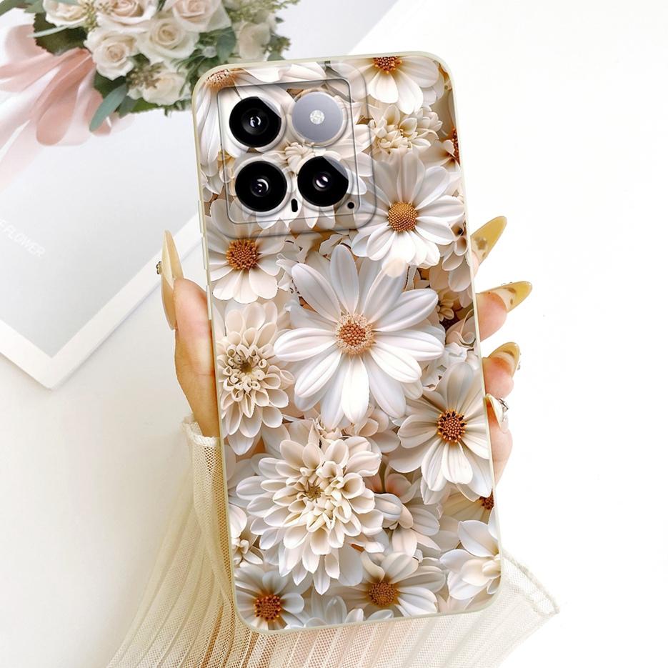For Xiaomi Mi 14 Pro Case Cool Owl Dragon Painted Cover Soft Silicone Matte Phone Case For Xiaomi 14 Pro Mi14 5G Back Cover Bags