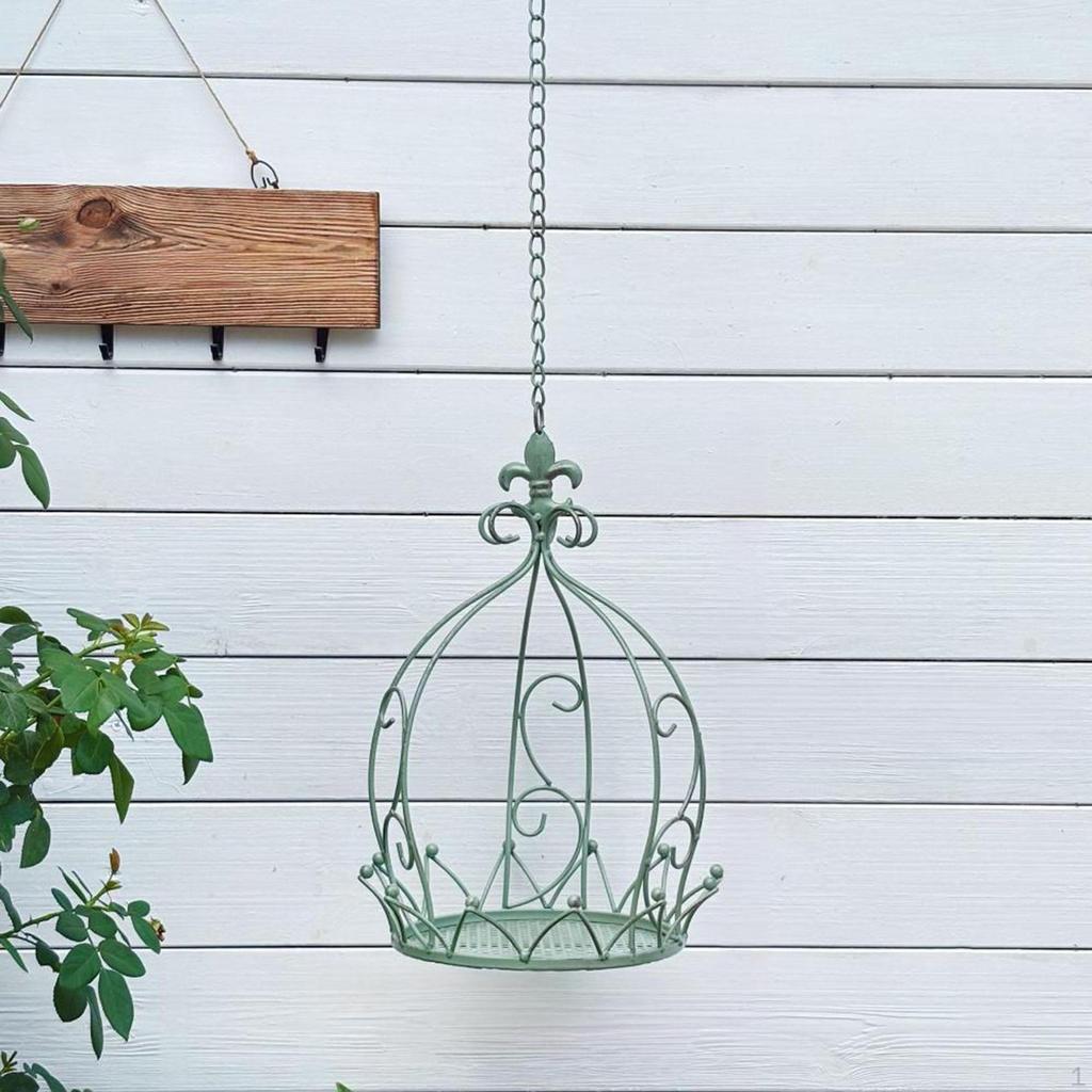 Garden Decor Crown Shaped Hanging Planter Holder 25x35cm Multipurpose Accessories Sturdy Flower
