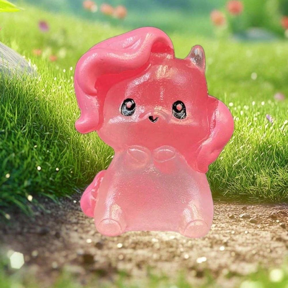 1 pc My Little Pony Cute Cartoon Statue, Hand-painted Desktop Ornament, Glow-in-the-dark Decoration, Home Office Decor, Holiday
