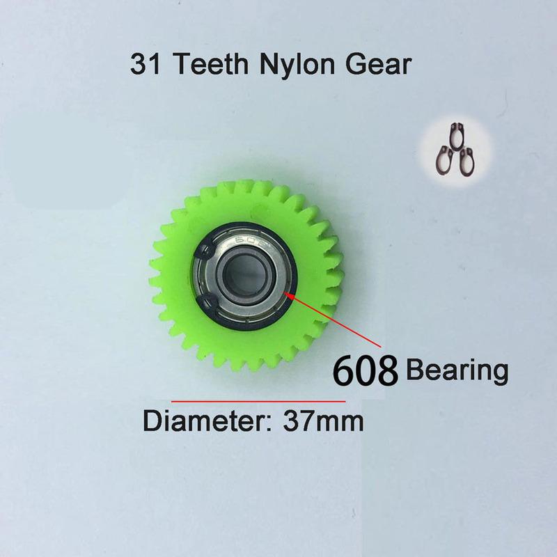 27T 28T 31T 36 Tooth Electric Car Nylon Gear for Electric Lithium Power Folding Car Motor Electric Bicycle