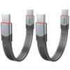 Short USB C Cable 60W PD Fast Charging Cable USB 3.1 Type C 40Gbps Short USB C to USB C Cable for 3 Device